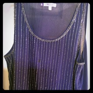 Jennifer Lopez sequinned tank blouse